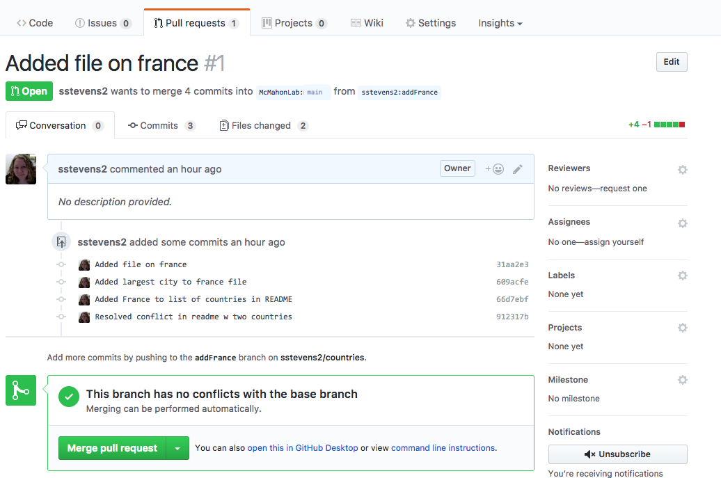 Pull Requests – Version Control with Git